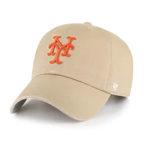 '47 Brand New York Mets Clean Up Hat Khaki