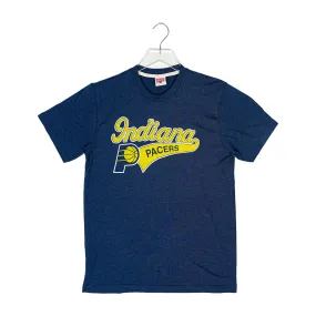 Adult Indiana Pacers Scrip T-shirt in Navy by Homage