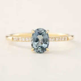 Audrey Ring - 1.12ct Ceylon Blue Sapphire (One of a kind)