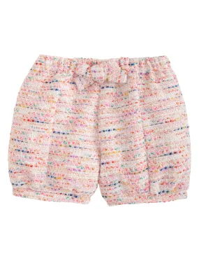 Banded Boucle Shorts | Pink (6, 7, 8, 10)