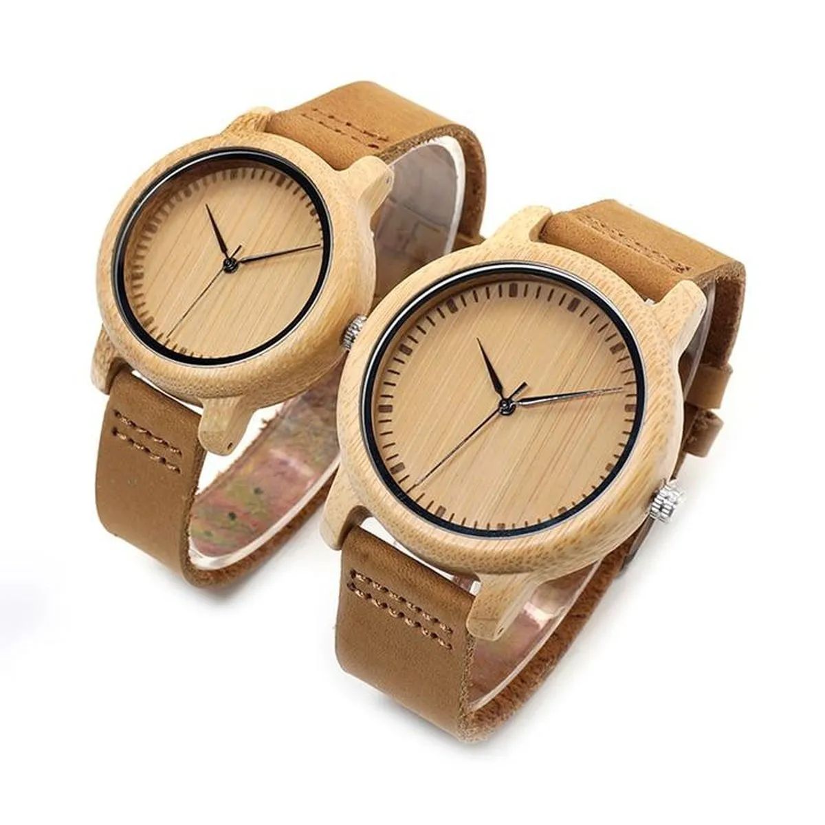 BBWood™ Couple's Matching Wooden Bamboo Genuine Wrist Wood Watch - Men/Women