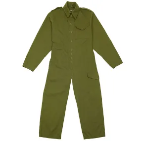 British Army Coveralls Olive Green Press Stud Closure - Grade 1