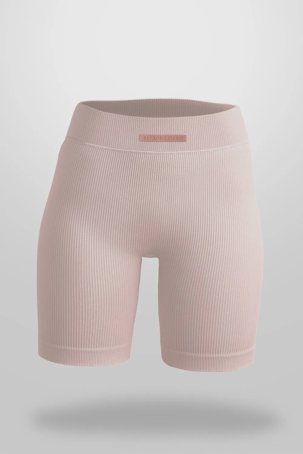 Bubblegum Ribbed Workout Shorts