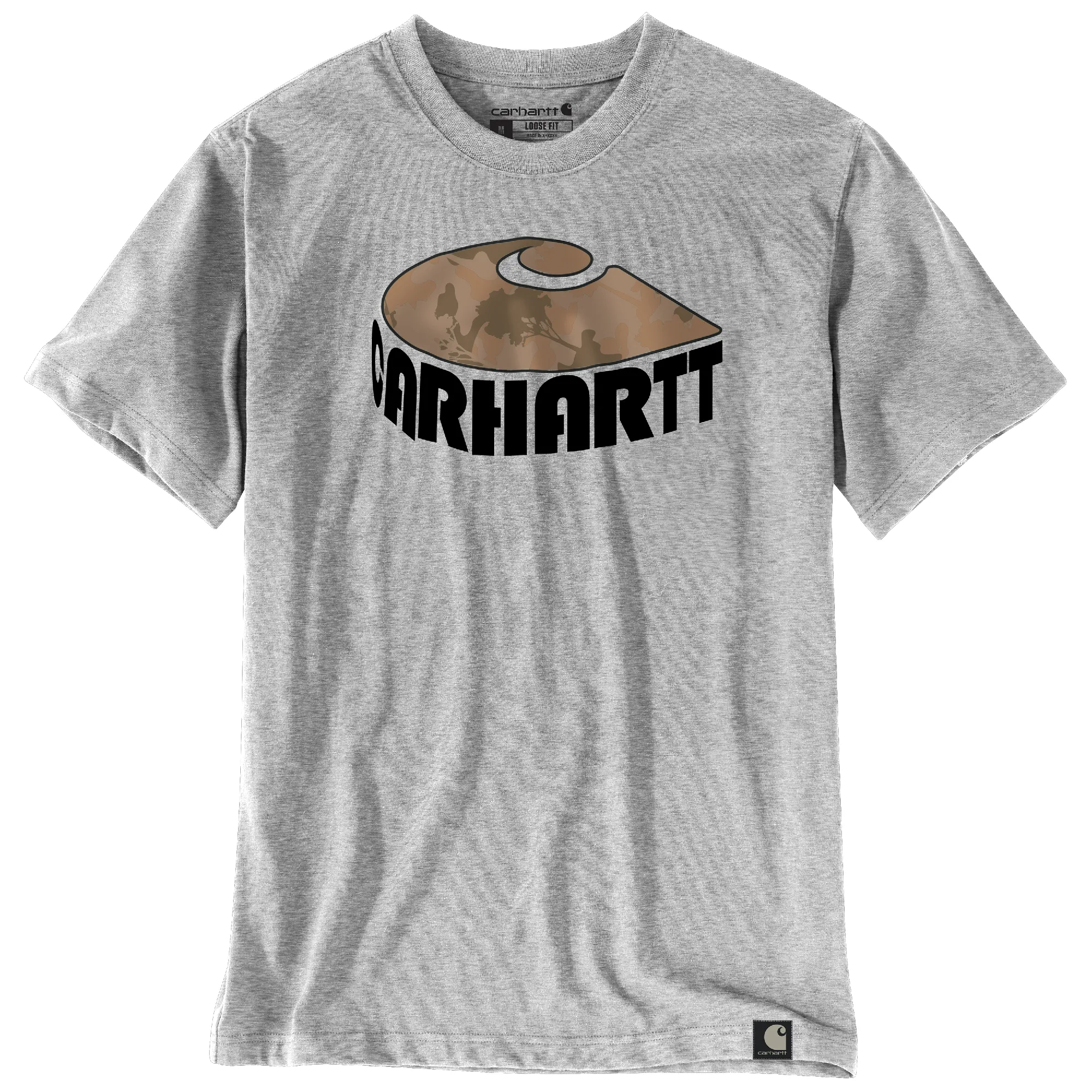 Carhartt Men's Relaxed Fit Heavyweight Camo "C" Short Sleeve T-Shirt