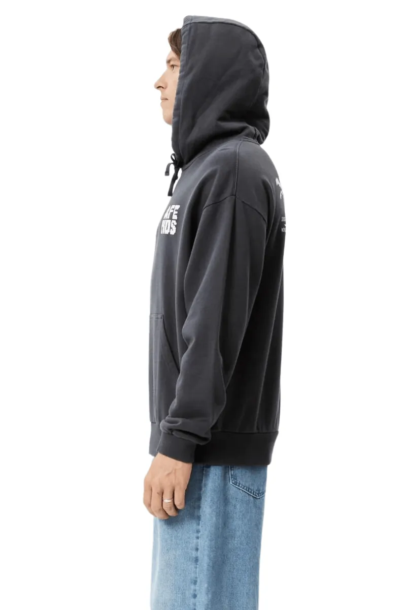 Charcoal Choose Life Recycled Pull On Hood