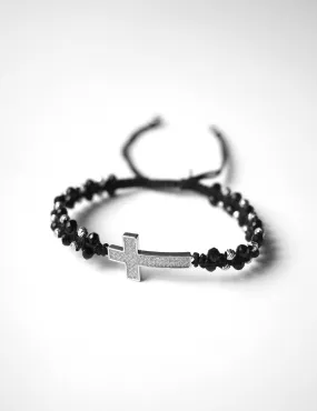 Cielo Cross in Silver & Black