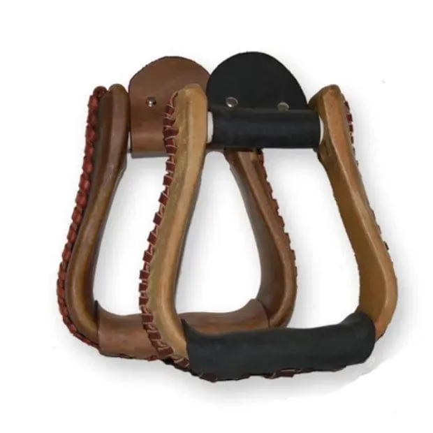 DP Saddlery Rawhide Stirrups