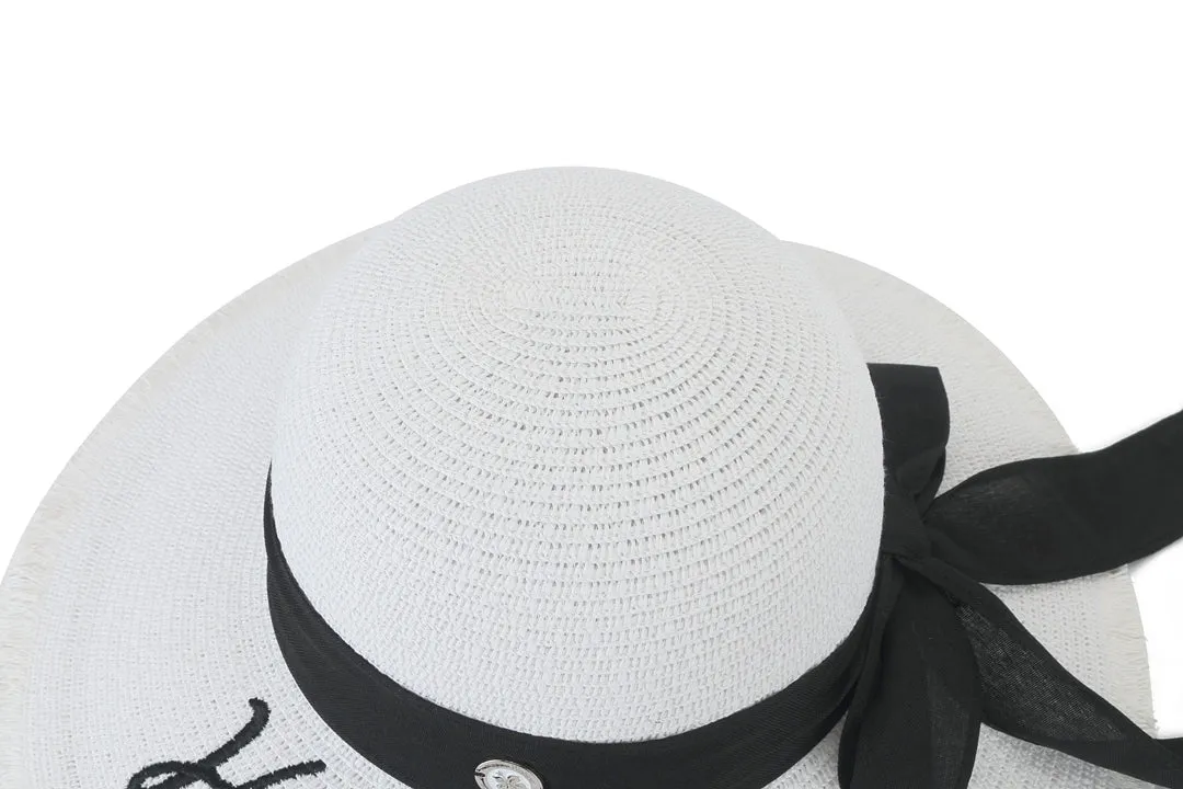 Hat Gardenia Happy Wahine White