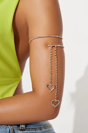 Heart With No Limit Arm Cuff - Gold