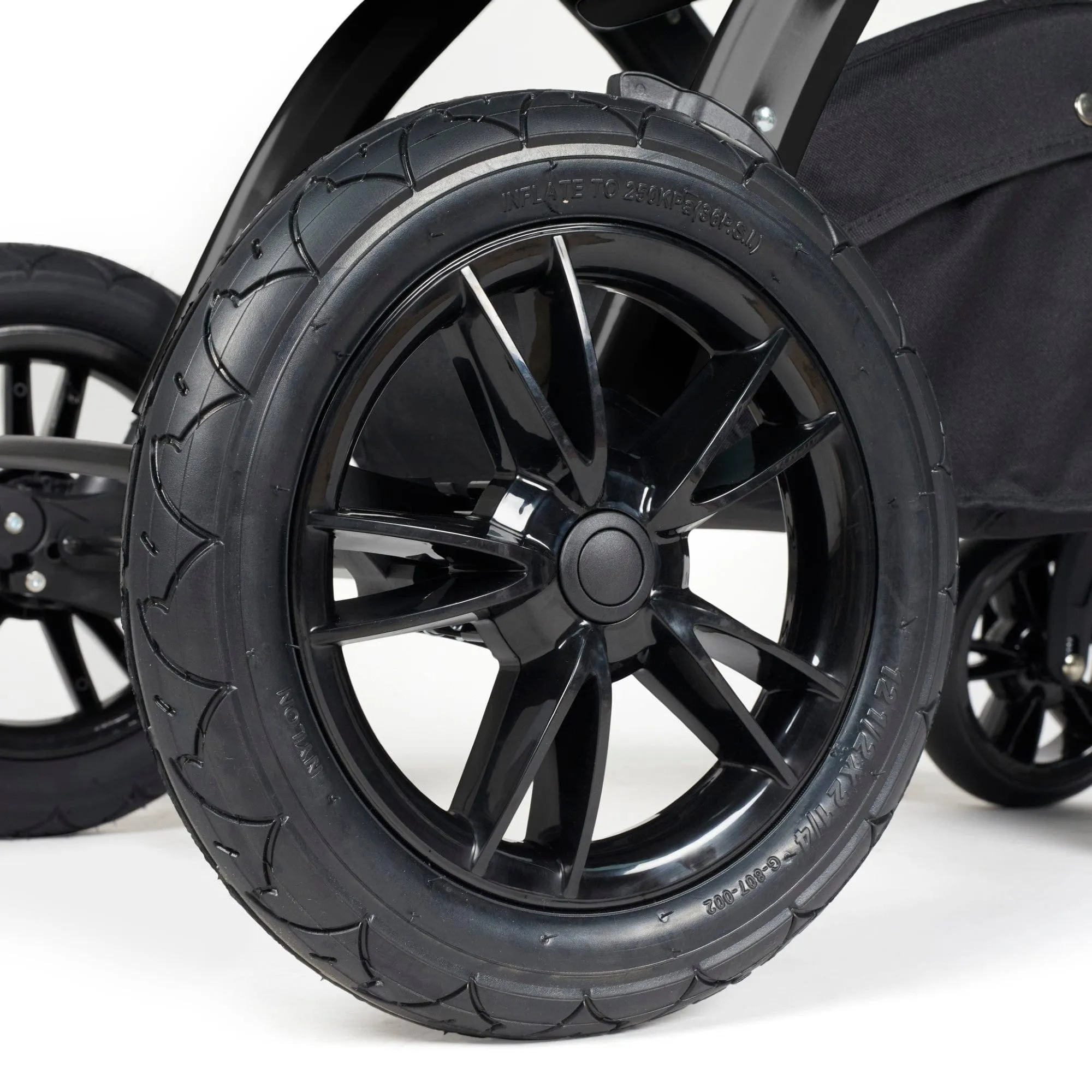 Ickle Bubba Stomp Luxe 2 in 1 Pushchair -  Black / Midnight / Tan