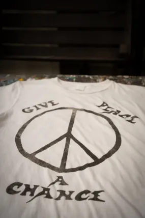 John Lennon Give Peace a Chance Crew Tee