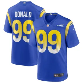 Men's Nike Aaron Donald Royal Los Angeles Rams Game Player Jersey