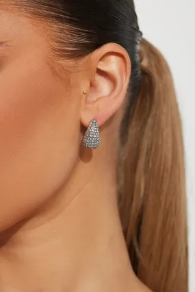 Mini Diamantes En El Mar Earrings - Silver