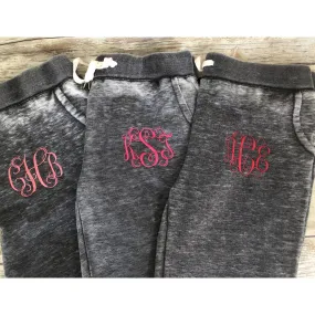 Monogrammed Jogger Sweatpants