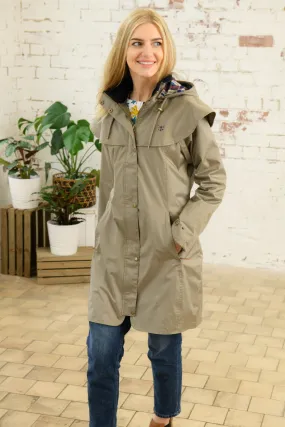 Outrider 3/4 Length Waterproof Raincoat - Fawn