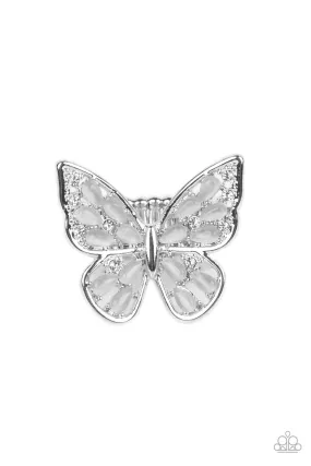 Paparazzi Flying Fashionista White Ring