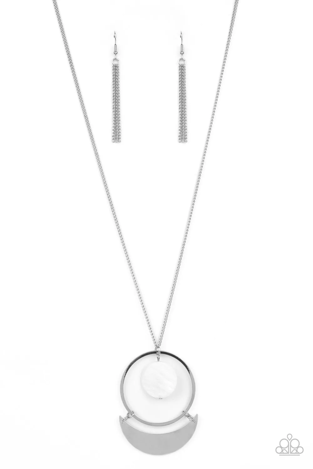 Paparazzi Necklace ~ Moonlight Sailing - White