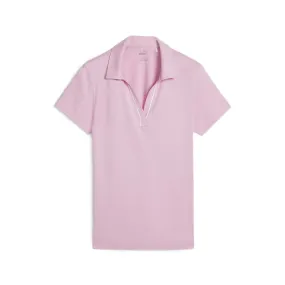 Puma polo CLOUDSPUN piped pink icing