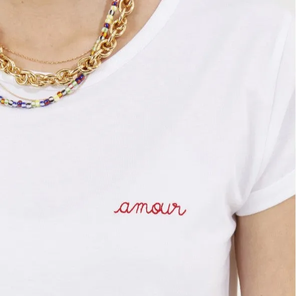 "Amour" Classic Tee (White)