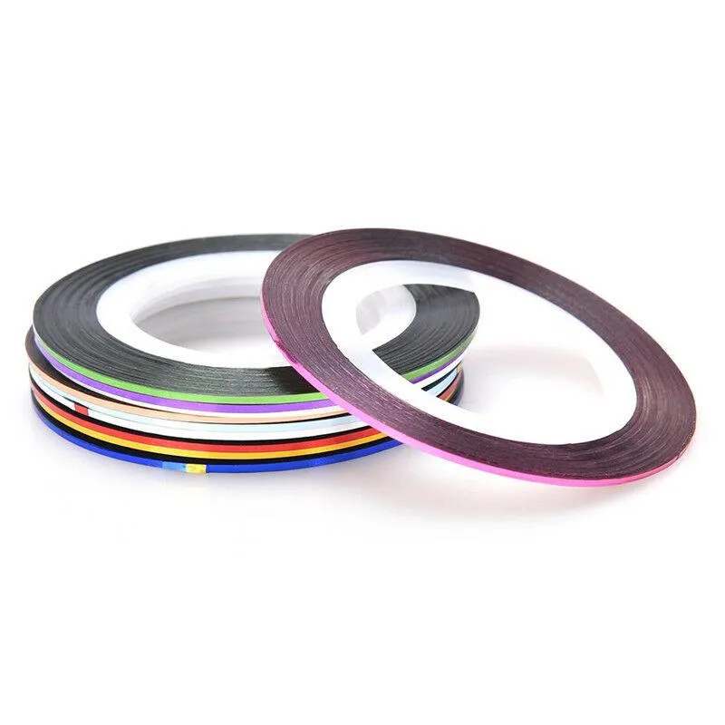 Random Coloured Striping Tape Rolls Pack (1mm wide)