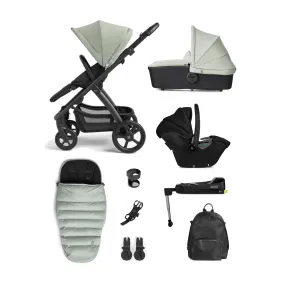 Silver Cross Tide, Dream i-Size Complete Travel System - Sage (Black Chassis)