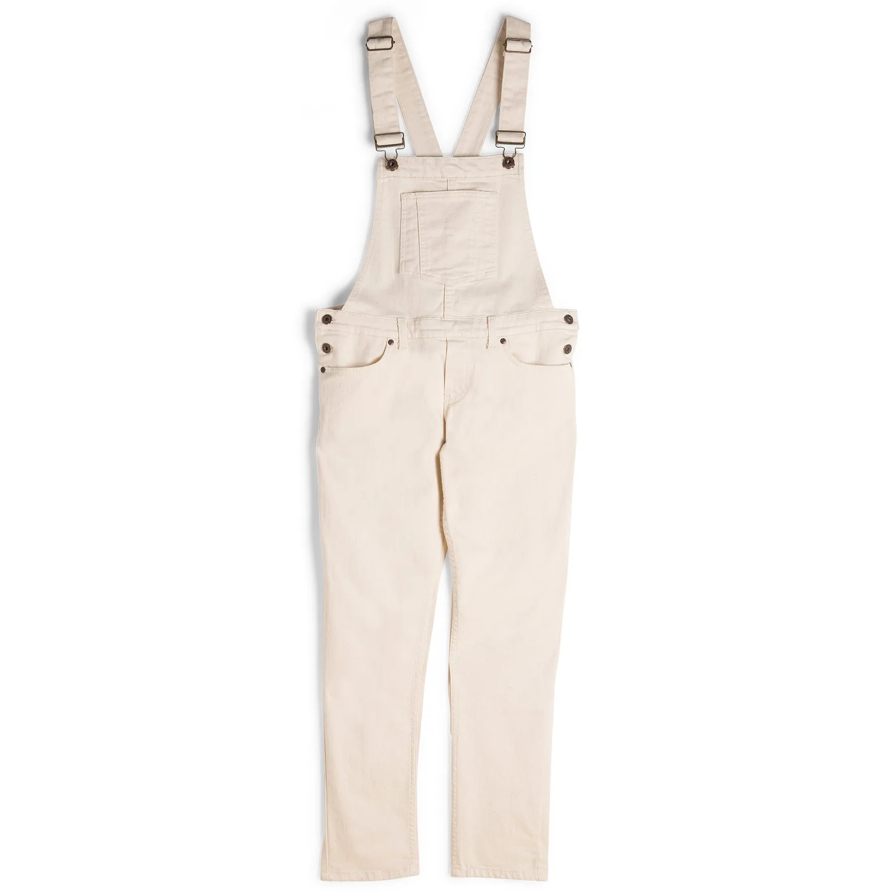 Straight Leg Overalls - Natural Seed Denim