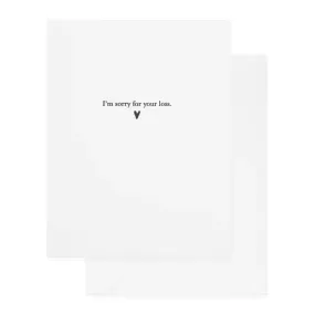 SUGAR PAPER | Sorry for Your Loss Card