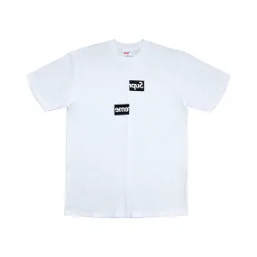 Supreme Comme des Garcons SHIRT Split Box Logo Tee White