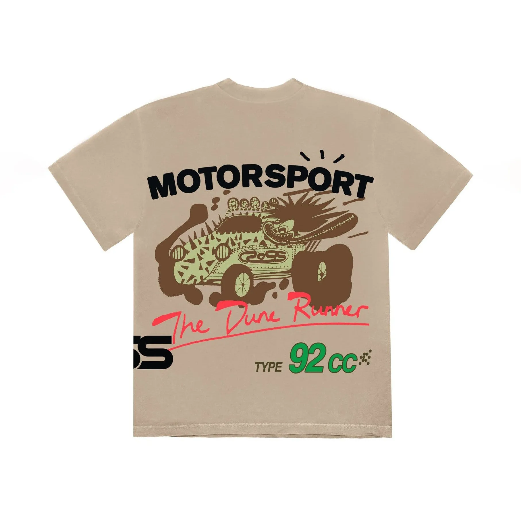 Travis Scott Cactus Jack Motor Sport Tee Tan