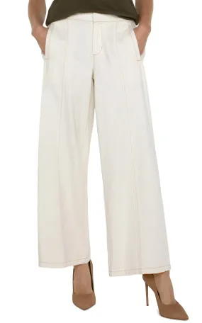 WIDE LEG TROUSER WITH ELASTIC WAISTBAND