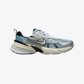 womens nike v2k run (psychic blue/metallic silver)